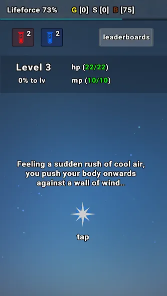 Exp Minima: Relaxing Text RPG (Эксп Минима) [МОД: Много монет, Открытые уровни и Мега MOD] Screenshot 1