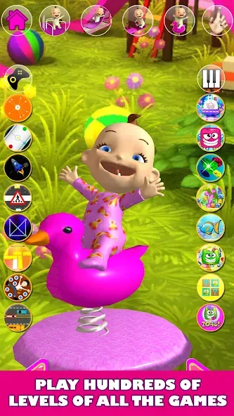 Talking Babsy Baby [МОД: Много денег, Монет и Все открыто] Screenshot 2