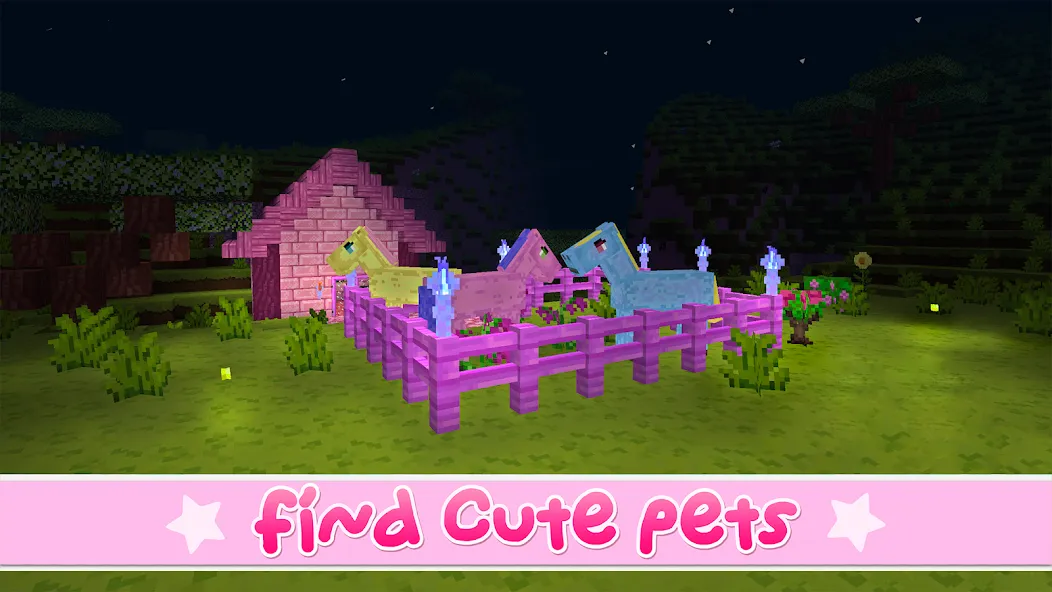 Kawaii World - Craft and Build (Кавайи Ворлд) [МОД: Много денег, Монет и Все открыто] Screenshot 1