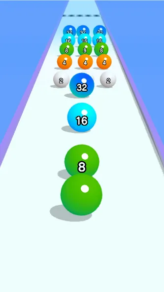 Ball Run 2048: merge number (Бол Ран 2048) [МОД: Деньги, Монеты и Меню MOD] Screenshot 2