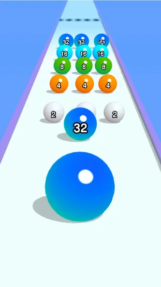 Ball Run 2048: merge number (Бол Ран 2048) [МОД: Деньги, Монеты и Меню MOD] Screenshot 3