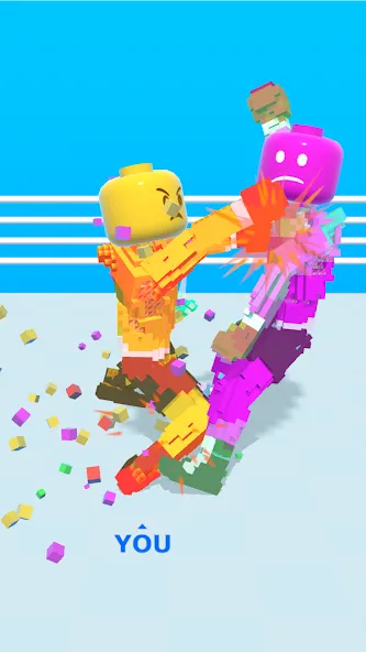 Block Fighter: Boxing Battle (Блок Файтер) [МОД: Много монет, Открытые уровни и Мега MOD] Screenshot 1
