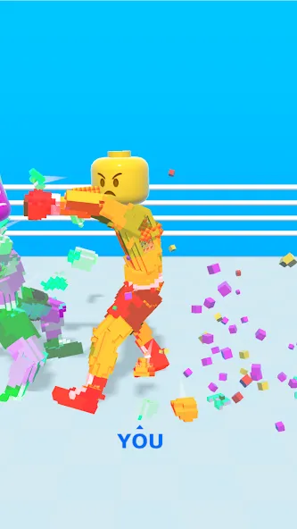 Block Fighter: Boxing Battle (Блок Файтер) [МОД: Много монет, Открытые уровни и Мега MOD] Screenshot 2