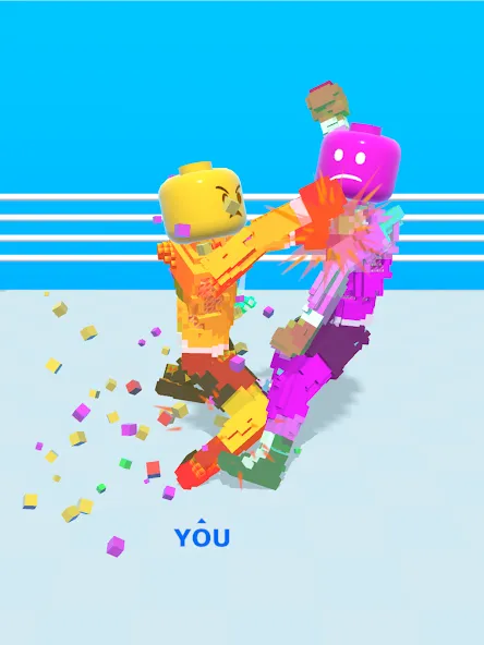 Block Fighter: Boxing Battle (Блок Файтер) [МОД: Много монет, Открытые уровни и Мега MOD] Screenshot 5