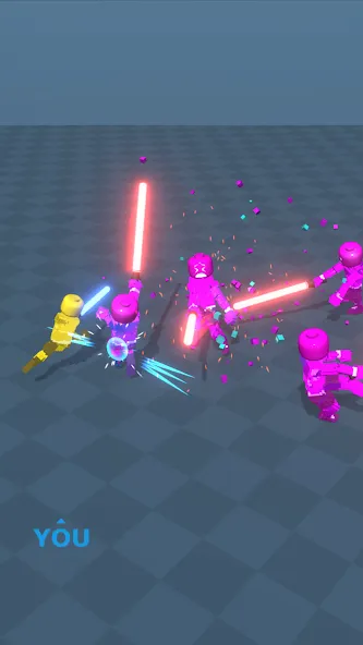 Block Gladiator 3D: sword duel (Блок Гладиатор 3D) [МОД: Деньги, Монеты и Меню MOD] Screenshot 1