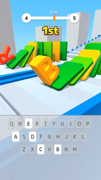 Type Spin: alphabet run game (Тайп Спин) [МОД: Много денег, Монет и Все открыто] Screenshot 1