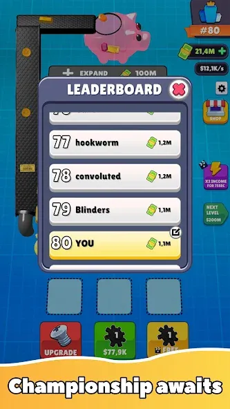 Gear Clicker (Гир Кликер) [МОД: Меню, Бесконечные монеты и Открытые уровни] Screenshot 3