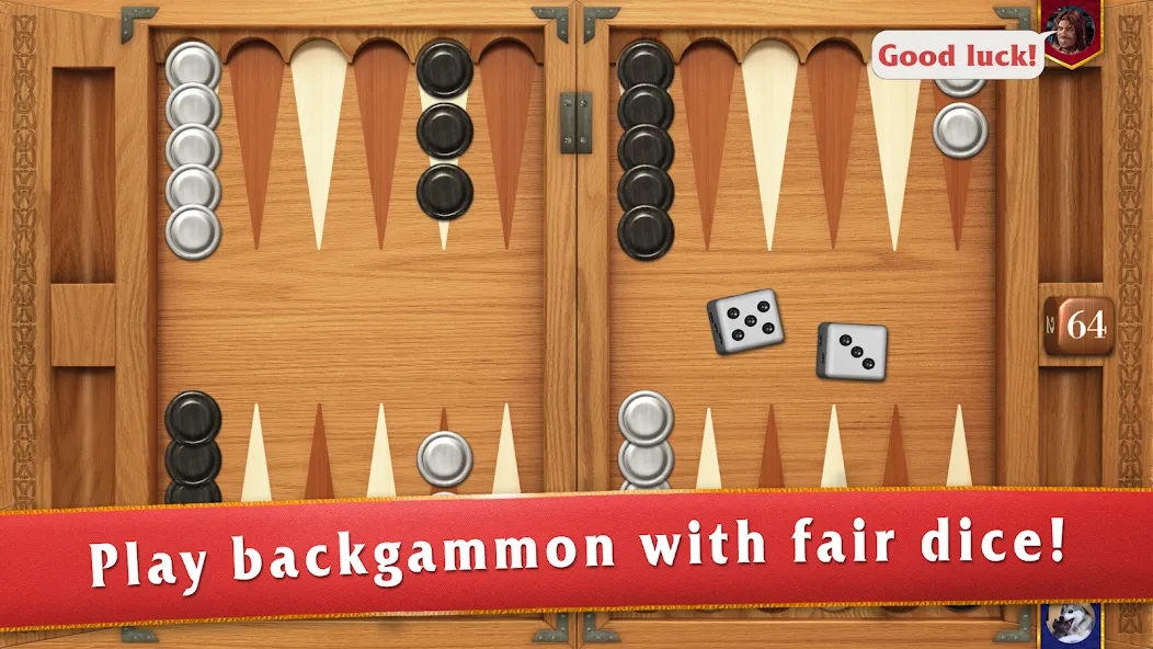 Backgammon Masters [МОД: Меню, Бесконечные монеты и Открытые уровни] Screenshot 1