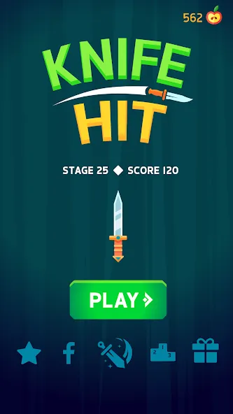 Knife Hit (На русский язык   переводится как Удар ножом) [МОД: Меню, Бесконечные монеты и Открытые уровни] Screenshot 4