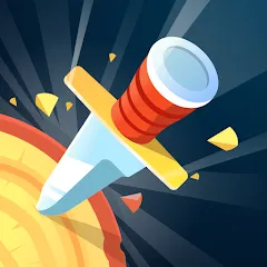 Скачать Knife Hit (На русский язык   переводится как Удар ножом) [МОД: Меню, Бесконечные монеты и Открытые уровни] | Взлом Knife Hit на Андроид