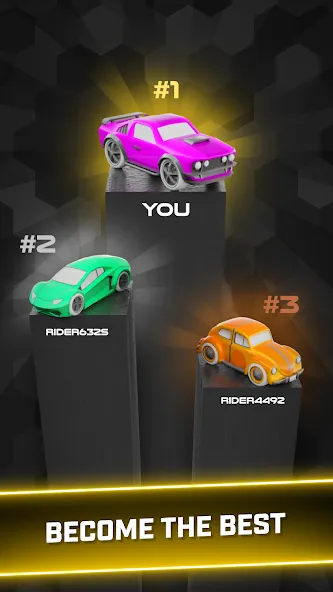 Rider Worlds - Neon Bike Races (Райдер Ворлдс) [МОД: Все открыто, Дополнительные деньги и Меню MOD] Screenshot 5