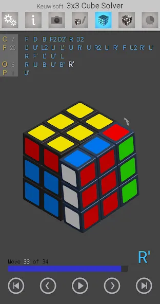 3×3 Cube Solver (х3 кубик решатель) [MOD: Много монет/Энергии] - Скриншот 1