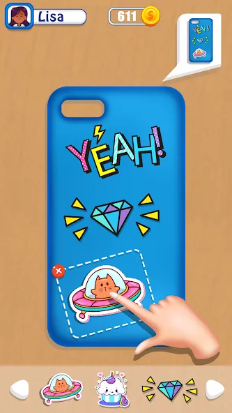 Phone Case DIY Mobile Games [МОД: Меню, Бесконечные монеты и Открытые уровни] Screenshot 4