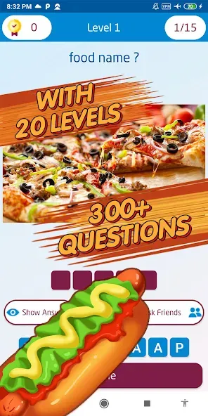 Guess food games [МОД: Много монет, Открытые уровни и Мега MOD] Screenshot 3