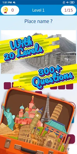 Guess the famous place [МОД: Деньги, Монеты и Меню MOD] Screenshot 3