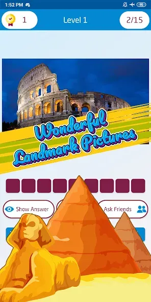 Guess the famous place [МОД: Деньги, Монеты и Меню MOD] Screenshot 4