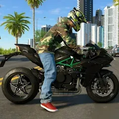 Скачать Kawasaki Ninja H2r Games 3D (Кавасаки Ниндзя 2р Игры 3D) [МОД: Много денег, Монет и Все открыто] | Взлом Kawasaki Ninja H2r Games 3D на Андроид