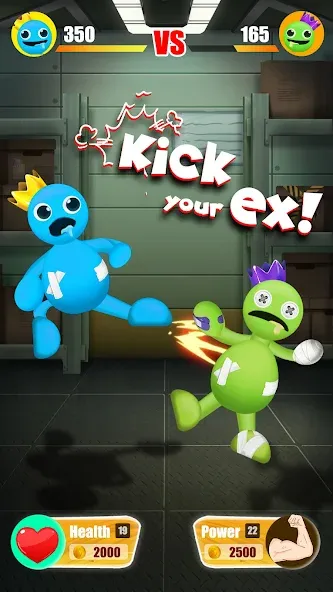 Kick The Rainbow Monster (Кик зе Рэйнбоу Френдс) [МОД: Все открыто, Дополнительные деньги и Меню MOD] Screenshot 3