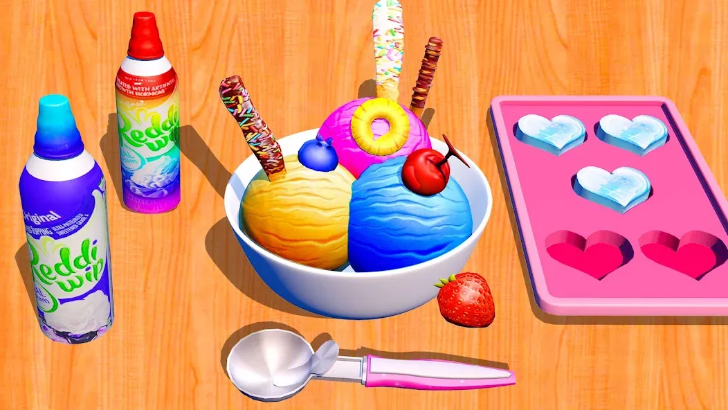Ice Cream Games: Rainbow Maker (Айс Крем Геймс) [МОД: Все открыто, Дополнительные деньги и Меню MOD] Screenshot 1