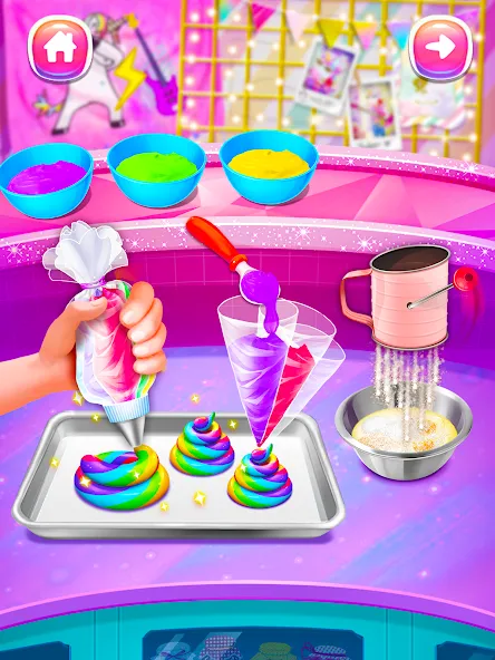 Girl Games: Unicorn Cooking [МОД: Много денег, Монет и Все открыто] Screenshot 2