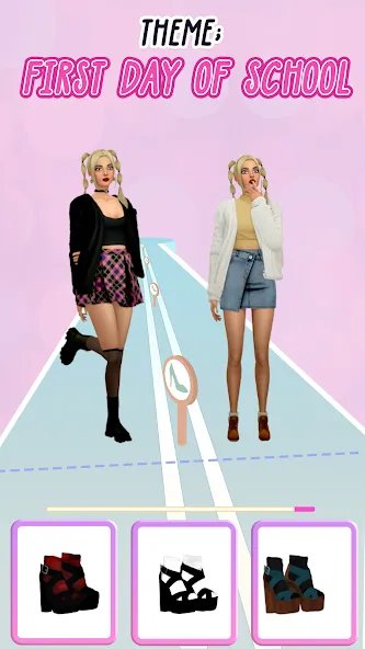 Fashion Battle - Girl Dress Up [МОД: Все открыто, Дополнительные деньги и Меню MOD] Screenshot 1