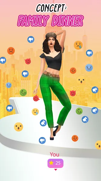 Fashion Battle - Girl Dress Up [МОД: Все открыто, Дополнительные деньги и Меню MOD] Screenshot 4