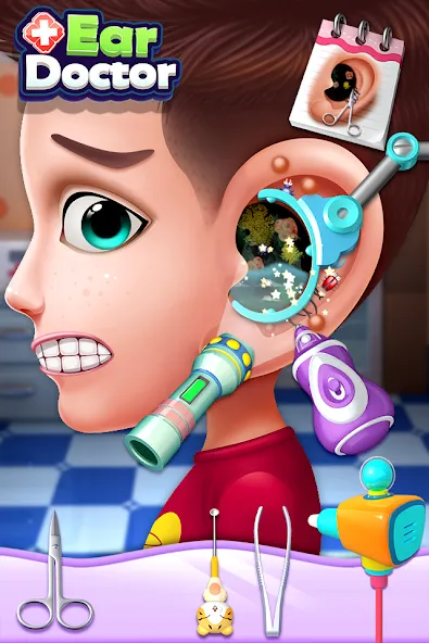 Ear Doctor [МОД: Все открыто, Дополнительные деньги и Меню MOD] Screenshot 2