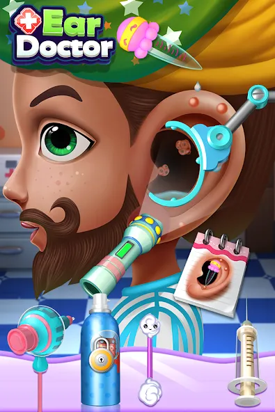 Ear Doctor [МОД: Все открыто, Дополнительные деньги и Меню MOD] Screenshot 5