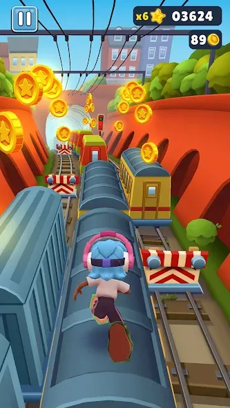 Subway Surfers (абвей Серферс) [МОД: Деньги, Монеты и Меню MOD] Screenshot 3