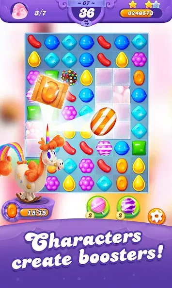 Candy Crush Friends Saga (Кенди Краш Френдс Сага) [МОД: Все открыто, Дополнительные деньги и Меню MOD] Screenshot 3