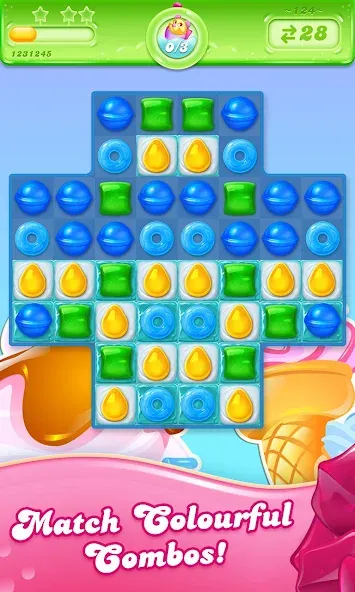 Candy Crush Jelly Saga (Кенди Краш Джелли Сага) [МОД: Деньги, Монеты и Меню MOD] Screenshot 2