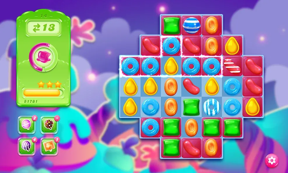 Candy Crush Jelly Saga (Кенди Краш Джелли Сага) [МОД: Деньги, Монеты и Меню MOD] Screenshot 5