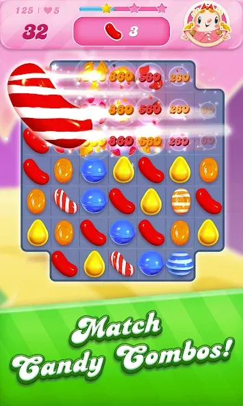 Candy Crush Saga (Кенди Краш Сага) [МОД: Меню, Бесконечные монеты и Открытые уровни] Screenshot 2