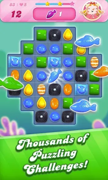 Candy Crush Saga (Кенди Краш Сага) [МОД: Меню, Бесконечные монеты и Открытые уровни] Screenshot 3
