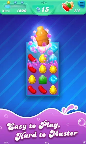 Candy Crush Soda Saga (Кенди Краш Сода Сага) [МОД: Много денег, Монет и Все открыто] Screenshot 1