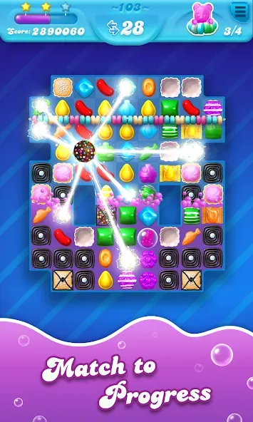 Candy Crush Soda Saga (Кенди Краш Сода Сага) [МОД: Много денег, Монет и Все открыто] Screenshot 2