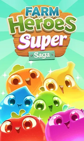 Farm Heroes Super Saga (Фарм Хероес Супер Сага) [МОД: Много монет, Открытые уровни и Мега MOD] Screenshot 5