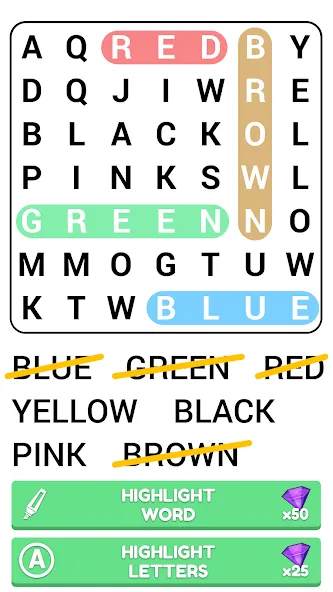Word Search Puzzle Game [МОД: Все открыто, Дополнительные деньги и Меню MOD] Screenshot 2