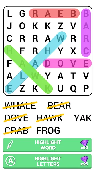 Word Search Puzzle Game [МОД: Все открыто, Дополнительные деньги и Меню MOD] Screenshot 5