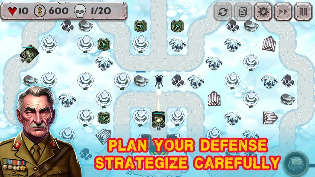 Battle Strategy: Tower Defense [МОД: Все открыто, Дополнительные деньги и Меню MOD] Screenshot 1