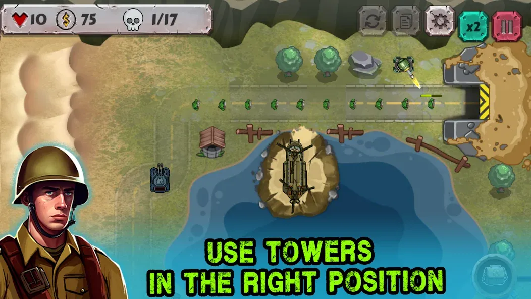 Battle Strategy: Tower Defense [МОД: Все открыто, Дополнительные деньги и Меню MOD] Screenshot 3