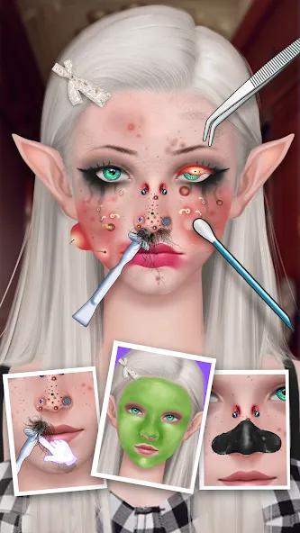 Ear Salon ASMR Ear Wax& Tattoo (АСМР) [МОД: Много монет, Открытые уровни и Мега MOD] Screenshot 2