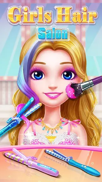 Girls Hair Salon [МОД: Много монет, Открытые уровни и Мега MOD] Screenshot 3
