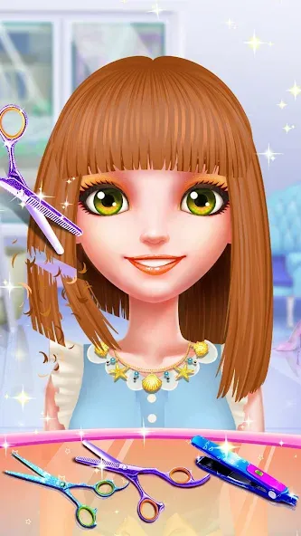 Girls Hair Salon [МОД: Много монет, Открытые уровни и Мега MOD] Screenshot 5