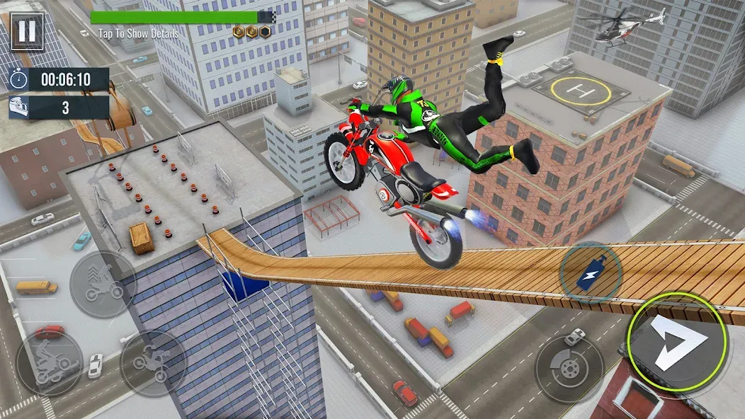 Bike Stunt : Motorcycle Game [МОД: Много монет, Открытые уровни и Мега MOD] Screenshot 3