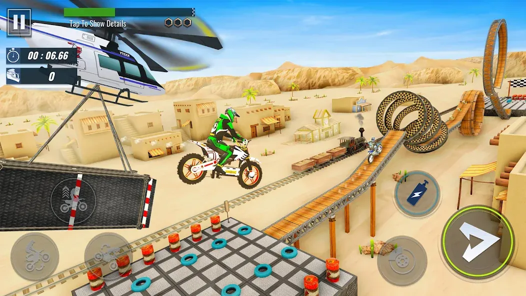 Bike Stunt : Motorcycle Game [МОД: Много монет, Открытые уровни и Мега MOD] Screenshot 5