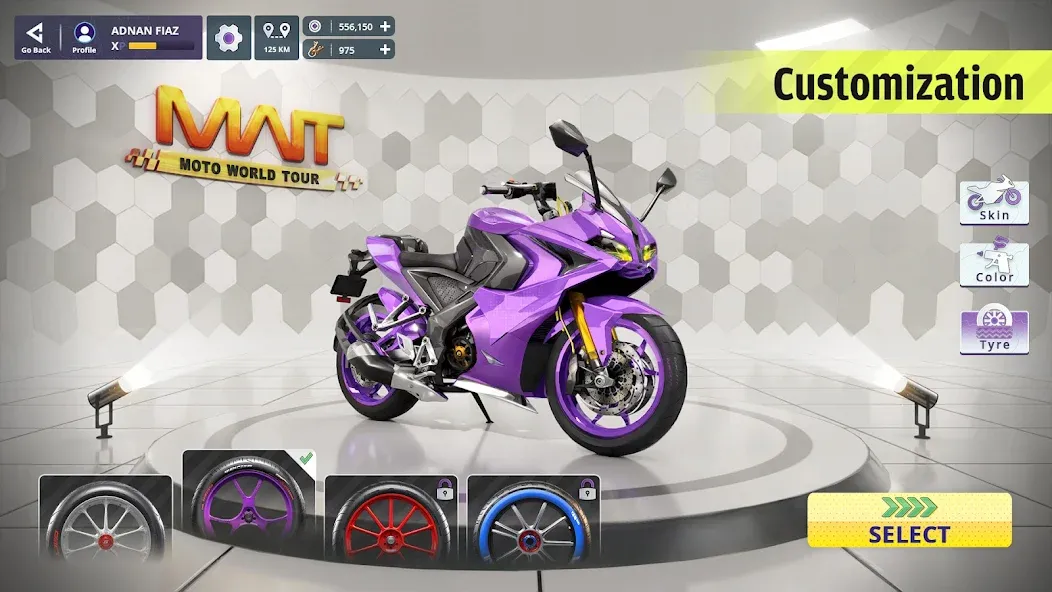 Moto World Tour: Bike Racing [МОД: Все открыто, Дополнительные деньги и Меню MOD] Screenshot 4