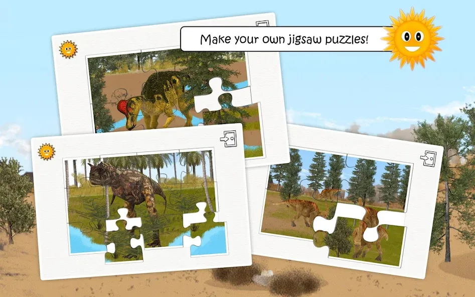 Dinosaurs and Ice Age Animals [МОД: Меню, Бесконечные монеты и Открытые уровни] Screenshot 3