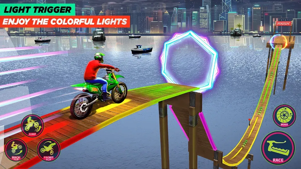 Bike Stunt Game: Tricks Master [МОД: Много денег, Монет и Все открыто] Screenshot 4