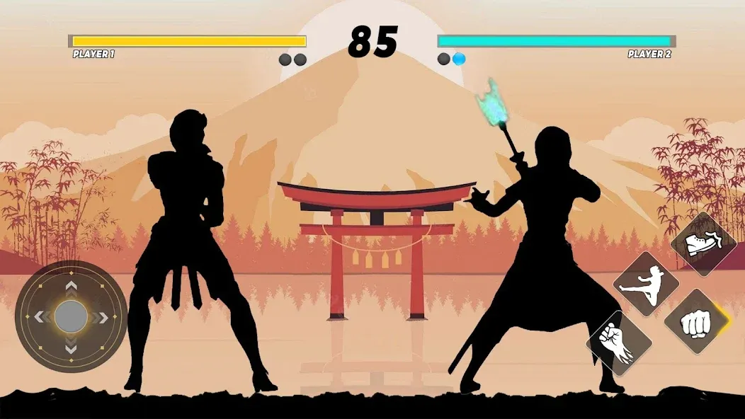 Sword Shadow Fighting Game 3D [МОД: Много монет, Открытые уровни и Мега MOD] Screenshot 4